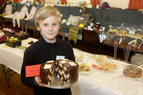 Nathaniel Gamblin, 11, winner of best children's cookery