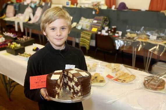 Nathaniel Gamblin, 11, winner of best children's cookery