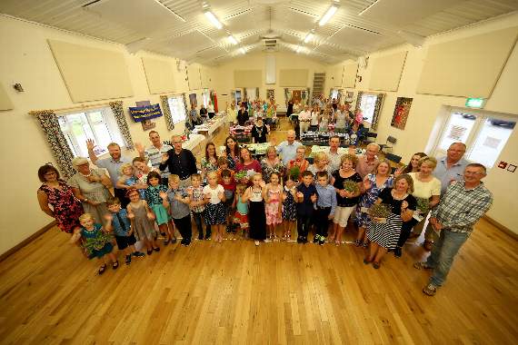 The Chernobyl Children's Lifeline, children, host families, organisers and supporters at Moreleigh Village Hall
