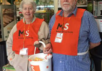 Volunteers collect £250 for South Devon MS Society