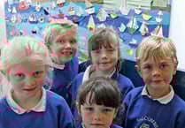 Primary school pupils present collage capturing the spirit of Salcombe