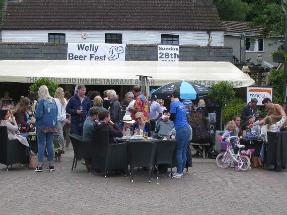 The Welly Beer Fest outside the Creeks End.