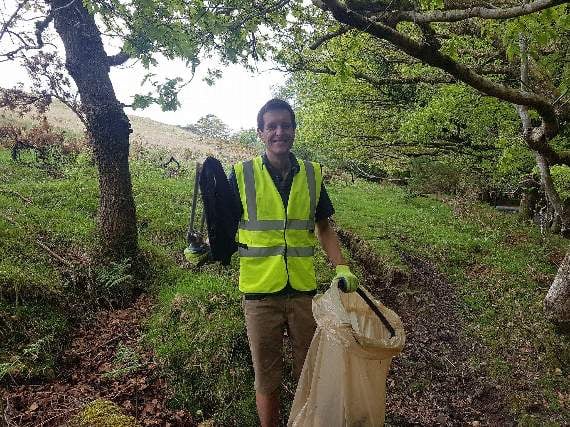 Photo: Gemma Brice. Spring clean organiser Nicholas Downing.