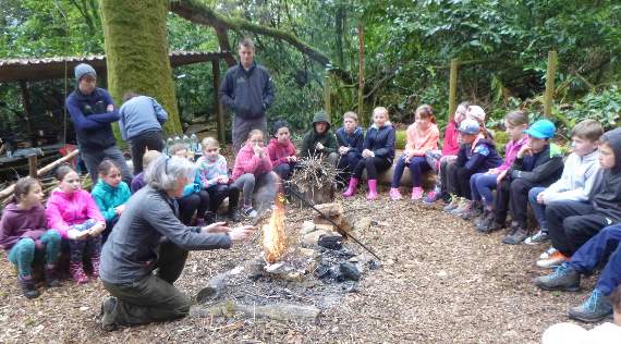Learning how to make a fire