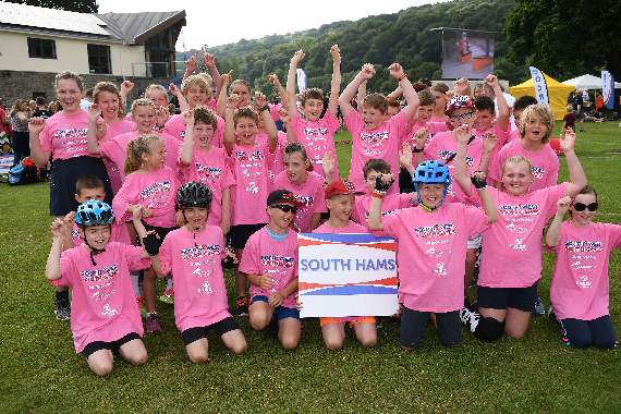 Members of the South Hams team at the South West Youth Games
