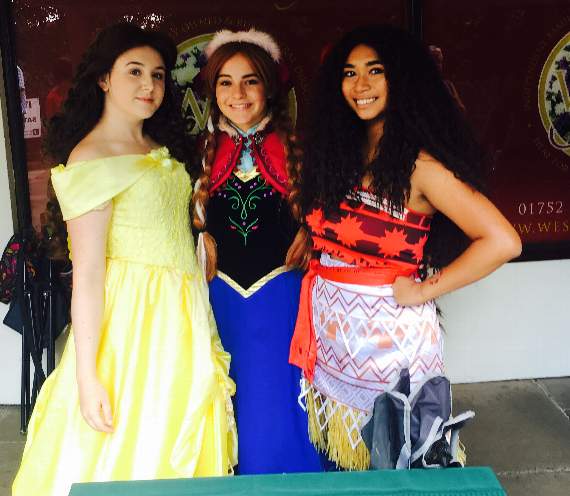 Party princesses at Ivybridge Summer Fete