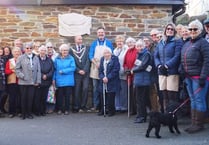 Sculpture unveiled at the Salcombe Over 60s Centre