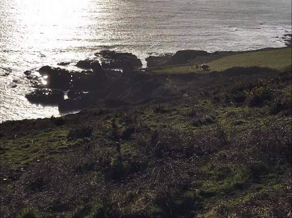 The DAA landing on the cliff top