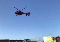 Devon Air Ambulance called out after a cliff fall