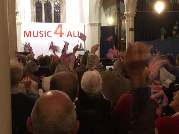 The enthusiastic audience at St Michaels’s Church Strete
