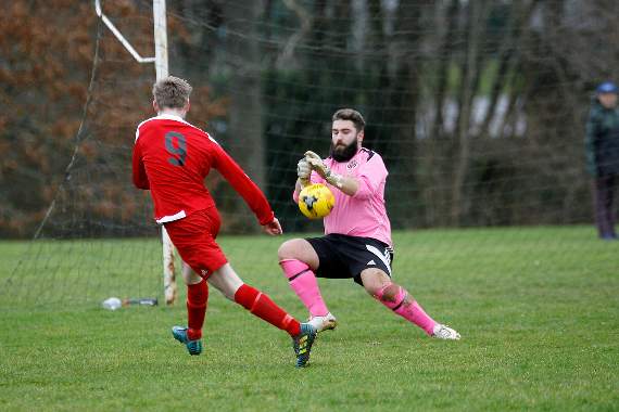 Ben Bowhay sees his shot saved