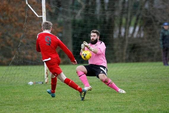 Ben Bowhay sees his shot saved