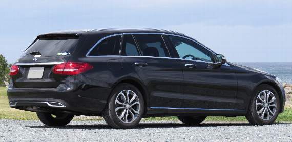 A Mercedes-Benz estate, similar to one found abandoned after crashing into a field