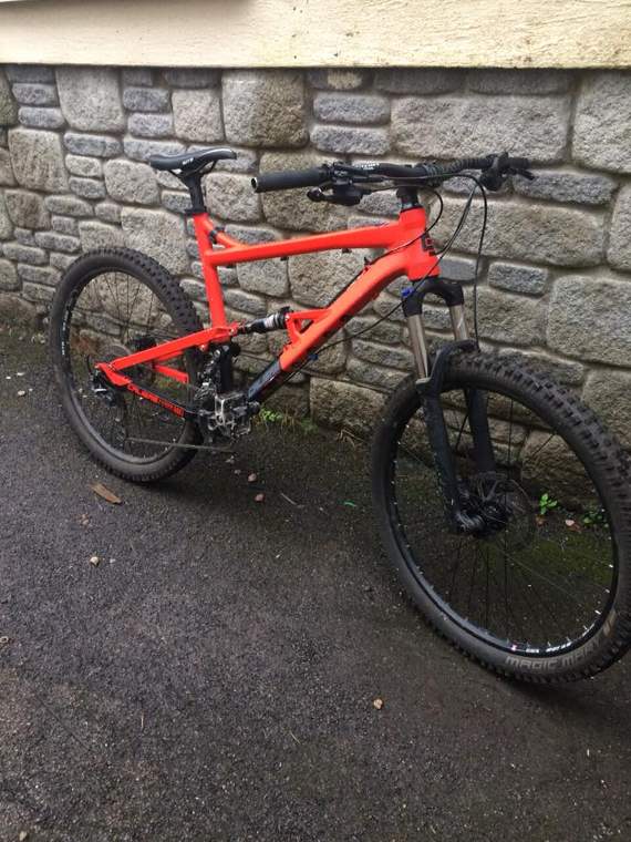The distinctive orange Bossnut Calibre bike