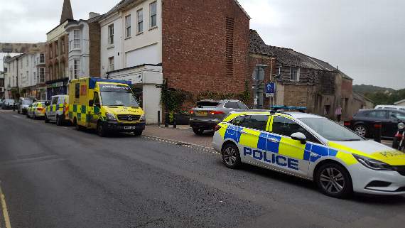 Emergency services in Kingsbridge Fore Street