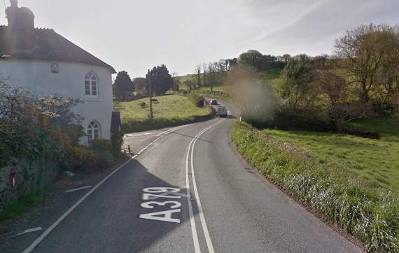 The Old Toll House on the A379 between Modbury and Kingsbridge