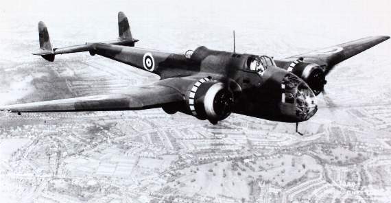 A Handley Page Hampden bomber: Charles Daniels Photo Collection