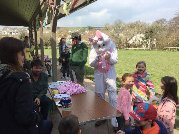 Crafting with the Easter bunny