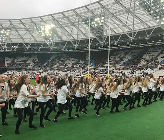 Students performing