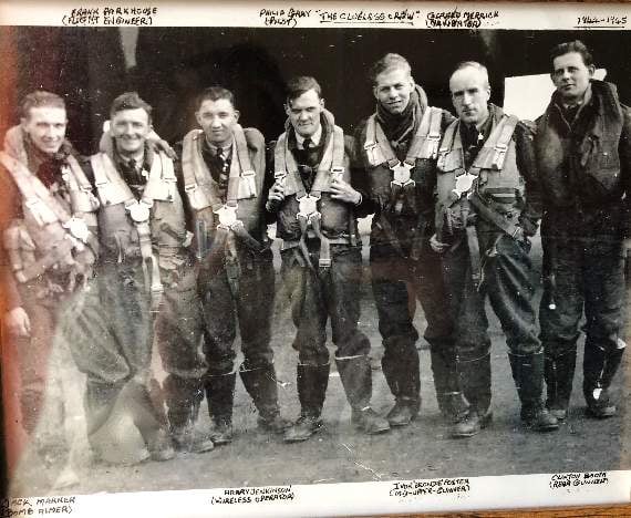 Ivor 'Blondie' Foster (third from right) and his crew