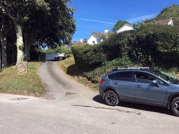 Car blocking drive