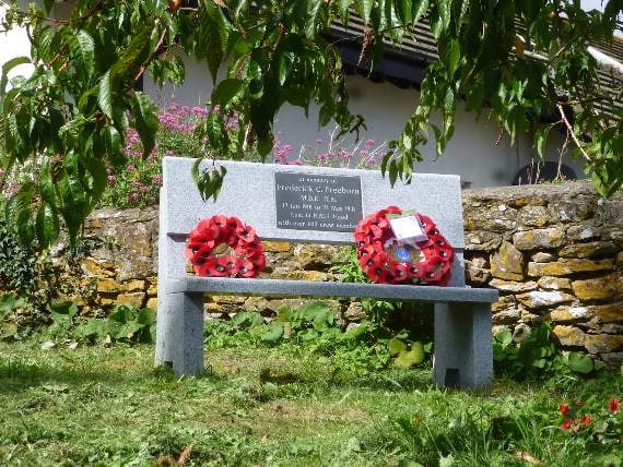 The memorial bench