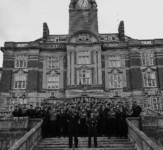 Officer training weekend for cadets