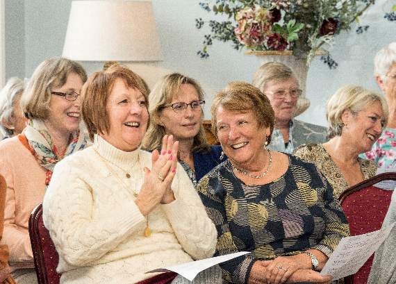Guests enjoying the fashion show (Credit: Terry Edgson)