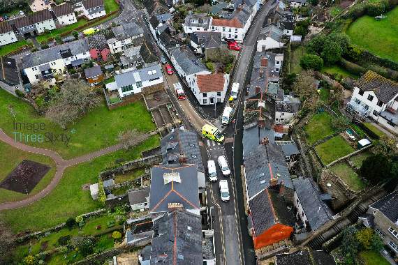 An aerial view of the incident, courtesy of Dan Coleman of Image Three Sixty