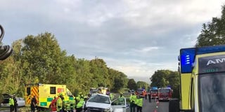 A38 crash: Man injured after car and pick-up truck crash near Rattery