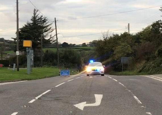 The road was closed between Chittleburn Cross and the Elburton Road roundabout