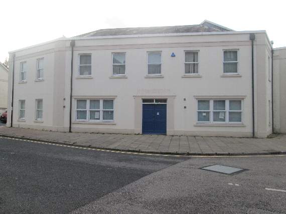 The former Job Centre, across the road from the surgery