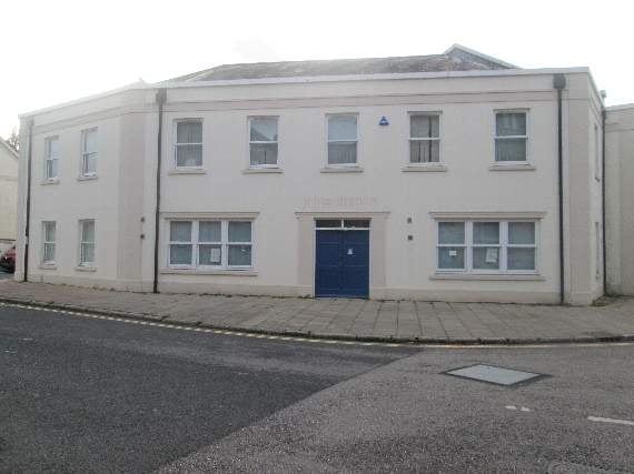 The former Job Centre, across the road from the surgery