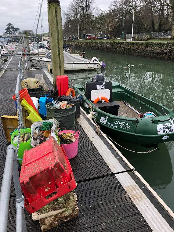 The boat and the haul from just four trips (Credit: Kristen Bounds)