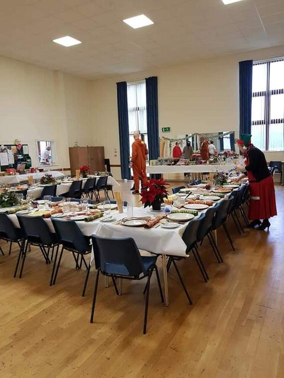 Christmas lunch at Townstal Community Hall