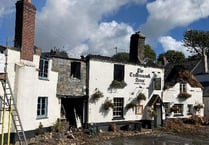 Historic South Hams pub is destroyed by fire