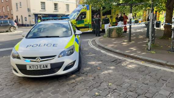 The scene in Totnes (Credit: Roman Alonso)