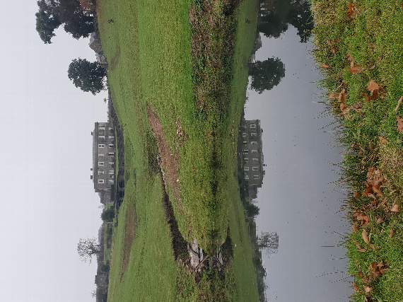 Shilstone House and one of its reflection pools