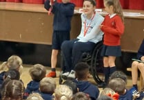 Paralympic gold medallist Kylie Grimes inspires pupils