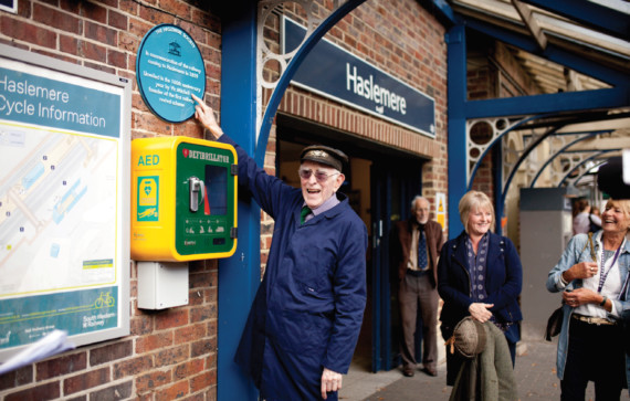 Vic Mitchell at Haslemere station in 2019. Photo by Memjoa Photography