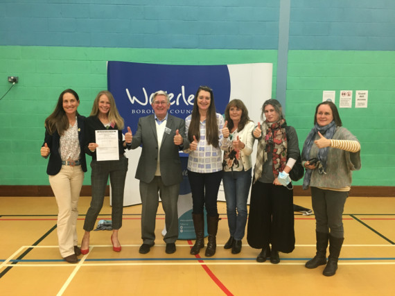 Haslemere Vision volunteers celebrate the referendum result