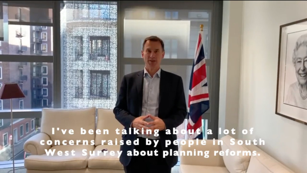 Both MPs Hunt and Gove had a message for South West Surrey residents after the crunch meeting in Whitehall – see Mr Hunt’s Facebook page for the full video messages of both parliamentarians