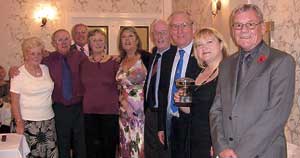 Cup winners receive their prizes at the annual awards.