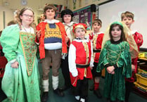 Children at Lydford Primary learn about the Tudors