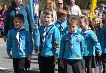 Scout groups parade in Tavistock to honour patron saint St George