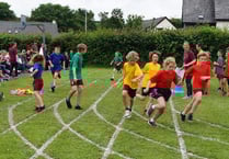 Bridestowe Primary School pupils enjoy their school sports day