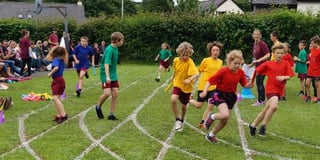 Bridestowe Primary School pupils enjoy their school sports day