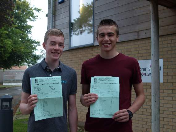 Happy chappies Connor Gosney and Paul Thomas