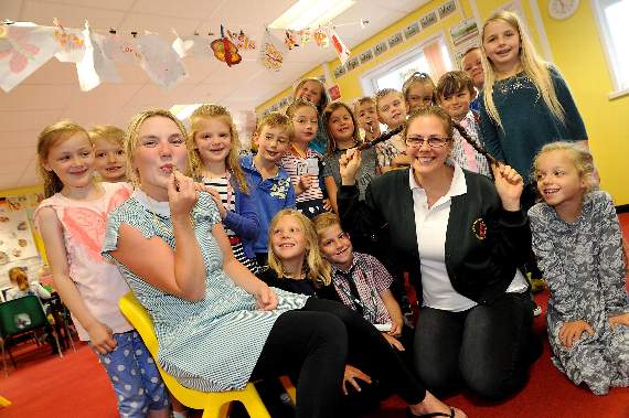 North Tawton Primary School pupils and staff have role reversal