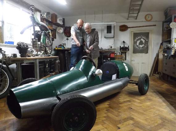 Ian and Jonathan with the restored 'Birsay'.